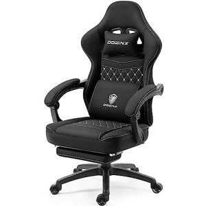 Comfortable Dowinx Gaming Chair with Footrest and Massage