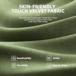 Ergonomic Velvet Gaming Chair with Footrest & Massage