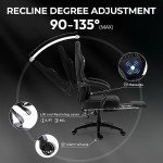 Comfortable Dowinx Gaming Chair with Footrest and Massage