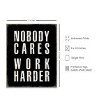 Motivational Wall Art - Hustle Harder Decor