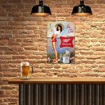 Fishing Girl Beer Sign for Man Cave Decor