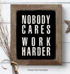Motivational Wall Art - Hustle Harder Decor