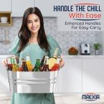 Set of 2 Galvanized Ice Buckets with Scoops