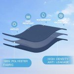 Navy Blue Double-Sided Patio Umbrella for Mancaves