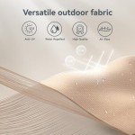 PHI VILLA 15ft Double-Sided Patio Umbrella with Lights