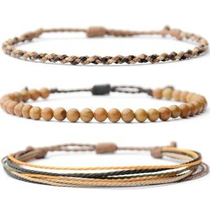 Men’s Adjustable Natural Stone Healing Bracelet