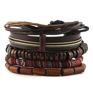 HZMAN 5-Pack Ethnic Wrap Bracelets for Everyone