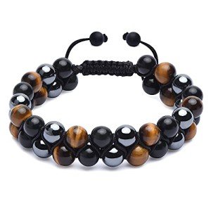 Stylish Triple Protection Bracelet for Luck and Prosperity