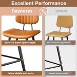 Set of 2 Modern High Back Bar Stools