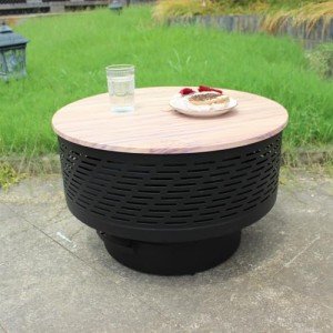 26" Wood Burning Fire Pit with Grill & Cover