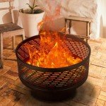 26" Wood Burning Fire Pit with Grill & Cover