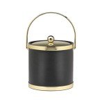 Kraftware Black and Brass 3 Qt Server