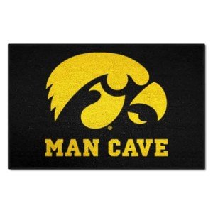 University of Iowa Man Cave Starter Rug 19"x30
