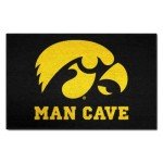 University of Iowa Man Cave Starter Rug 19"x30