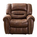 Nut Brown Electric Recliner Chair with USB Port