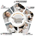 Beige Recliner Chair with Lumbar Support for Mancave