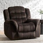 Hawthorne Chocolate Glider Recliner for Mancave