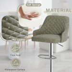 Modern Adjustable Bar Stools Set of 2