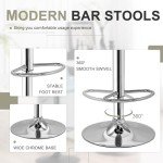 Modern Adjustable Bar Stools Set of 2