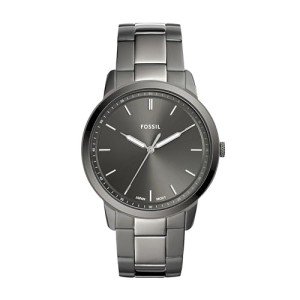 Fossil Minimalist Smoke Stainless Steel Watch