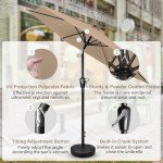 7.5ft Patio Umbrella with Tilt & Crank