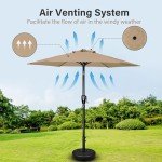 7.5ft Patio Umbrella with Tilt & Crank