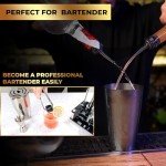 Gun Metal 24-Piece Mixology Bartender Kit