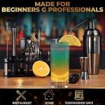 Gun Metal 24-Piece Mixology Bartender Kit