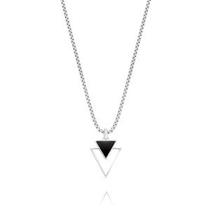 Triangle Pendant Stainless Steel Necklace for Men