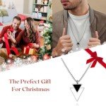 Triangle Pendant Stainless Steel Necklace for Men