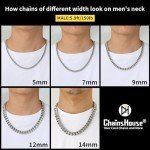 Men's Stainless Steel 5mm Cuban Link Chain