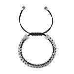 Bulova Men's Stainless Steel Braided Bolo Bracelet