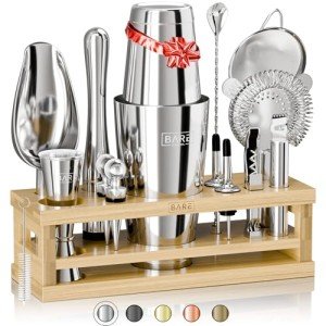 BARE BARREL® 16-Piece Cocktail Shaker Set