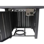 30" Outdoor Propane Fire Pit with Ceramic Top