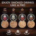 Cocktail Smoker Kit with Wood Chips Gift Set