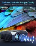 YOWHICK 4K WiFi Bluetooth Outdoor Movie Projector