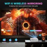 Compact 1080P Mini Projector with WiFi & Bluetooth