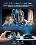 YOWHICK 4K WiFi Bluetooth Outdoor Movie Projector
