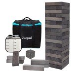 Giant Tumble Tower Blocks Game with Dice Set