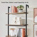 Rustic 5-Tier Industrial Ladder Shelf