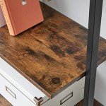 Rustic 5-Tier Industrial Ladder Shelf