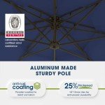 Navy 10ft Offset Cantilever Patio Umbrella