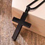 Sandalwood Cross Necklace for Men with Chain