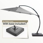 12 FT Heavy Duty Curvy Cantilever Umbrella
