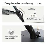 12 FT Heavy Duty Curvy Cantilever Umbrella