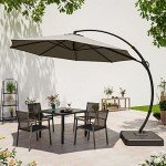 12 FT Heavy Duty Curvy Cantilever Umbrella