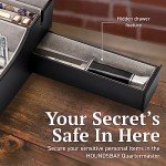 Leather Valet Tray with Charging Station for Men