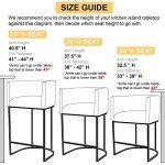 Cream Linen Bar Stools Set of 3 - 24