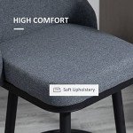 Modern 360° Swivel Bar Stools - Set of 2