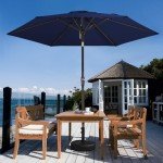 Dark Navy 7.5FT Patio Umbrella for Mancave